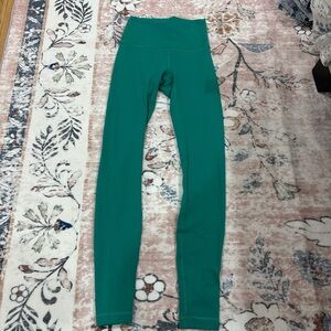Teal High-Waisted Leggings